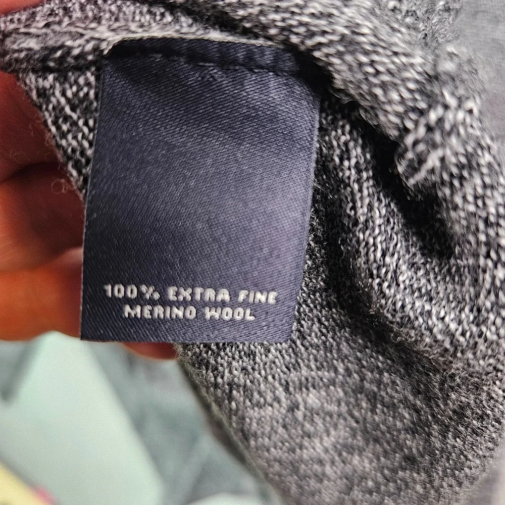 $99 NWT Hart Schaffner Marx 2XT 2X Tall Sweater Men Merino Wool‎ V-Neck Gray NEW